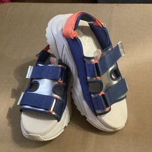 NWOT Mark Nason Kids Blue and Coral Sandals